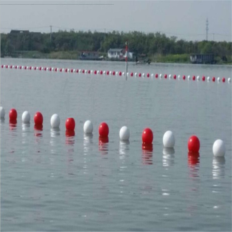 水面警示浮球海面河道拦截浮体水电站PE聚乙烯单耳浮球