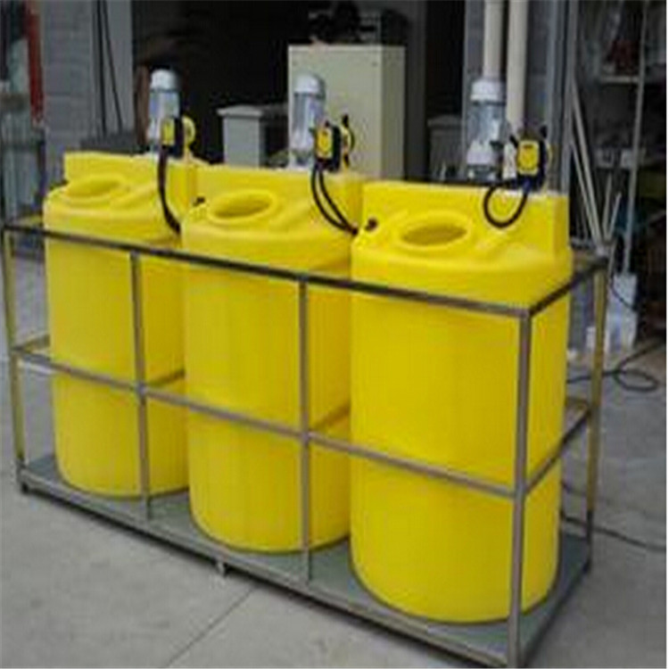 恒适MC-500L水处理搅拌罐 耐酸碱塑料桶配搅拌机一体化装置