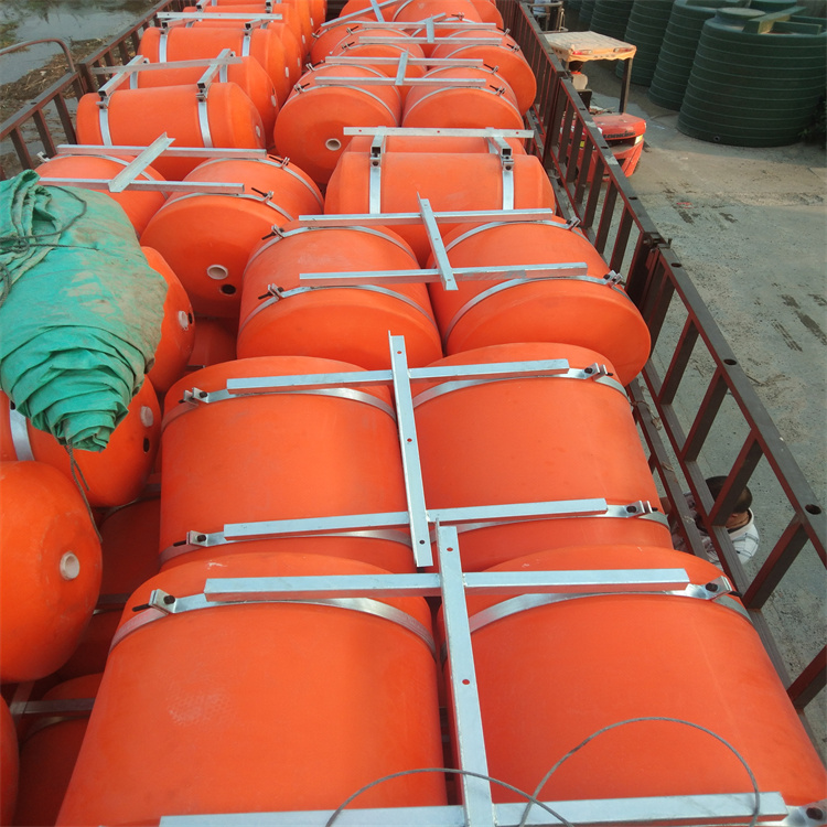恒适560*900一体式浮桶PE材质警示浮体水库排水拦污浮筒