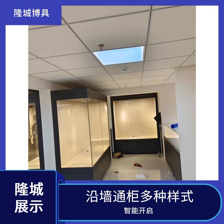 长沙博物馆沿墙柜直供-沿墙通柜多种样式-隆城展示