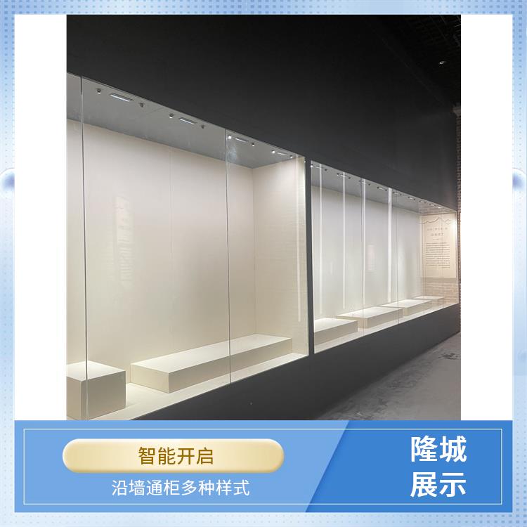 沿墙通柜多种样式-隆城展示-吴忠博物馆沿墙柜厂家电话