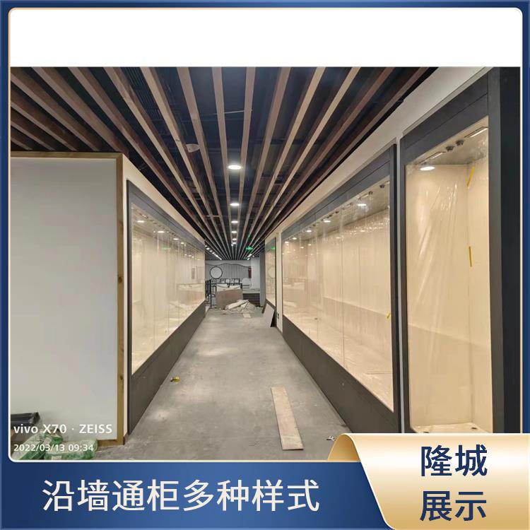 沿墙通柜多种样式-酒泉博物馆沿墙柜型号
