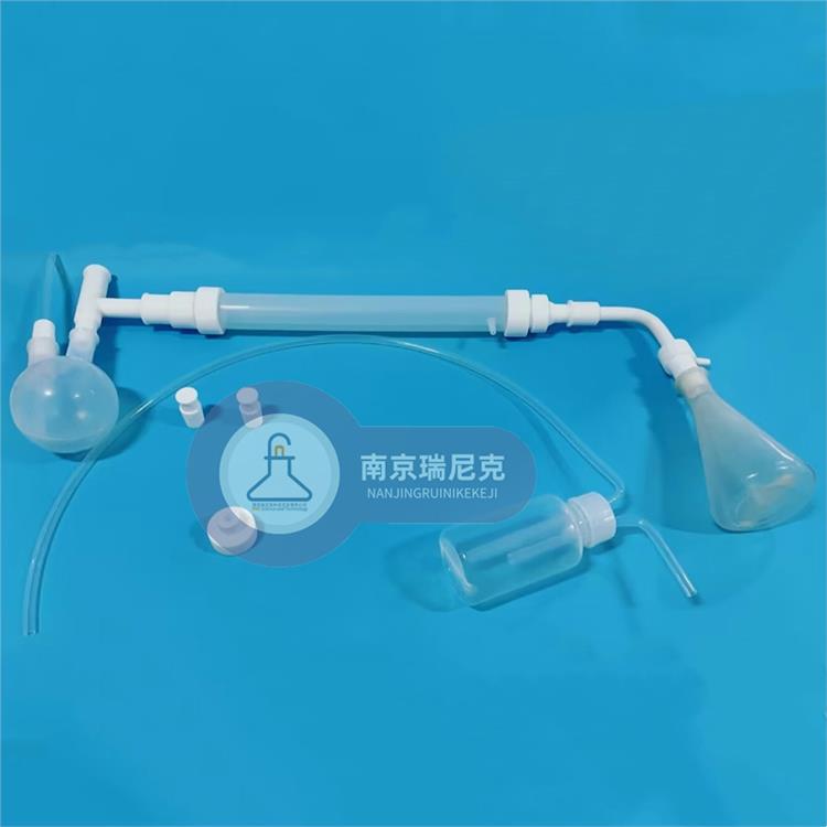 PFA烧瓶+冷凝管 瑞尼克耐高温精馏装置PFA精馏柱