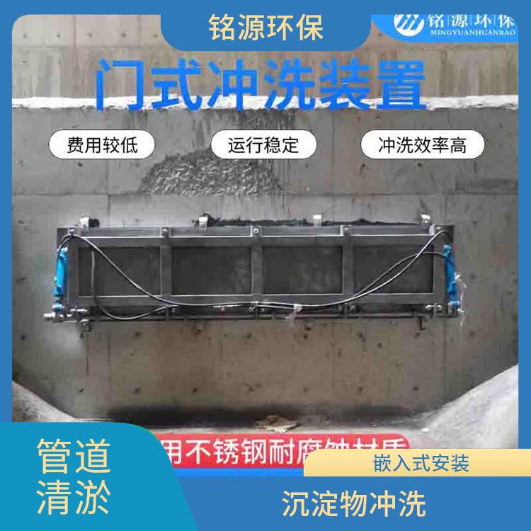 廊坊智能拍门大型管道池底冲洗 门式冲洗堰门