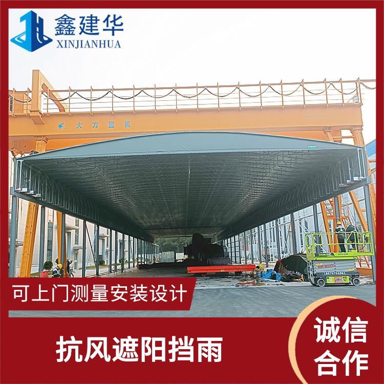 德州推拉棚尺寸定制 镀锌钢管加固耐用 移动户外仓库蓬