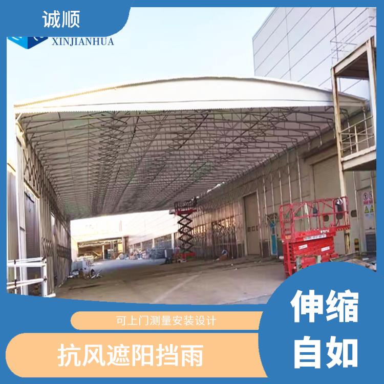 济南移动伸缩棚全国安装 楼顶遮阳防雨活动蓬