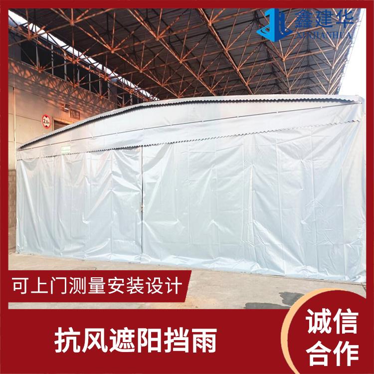 衡阳仓储活动遮阳蓬 实力厂家 厂房通道悬空电动雨棚