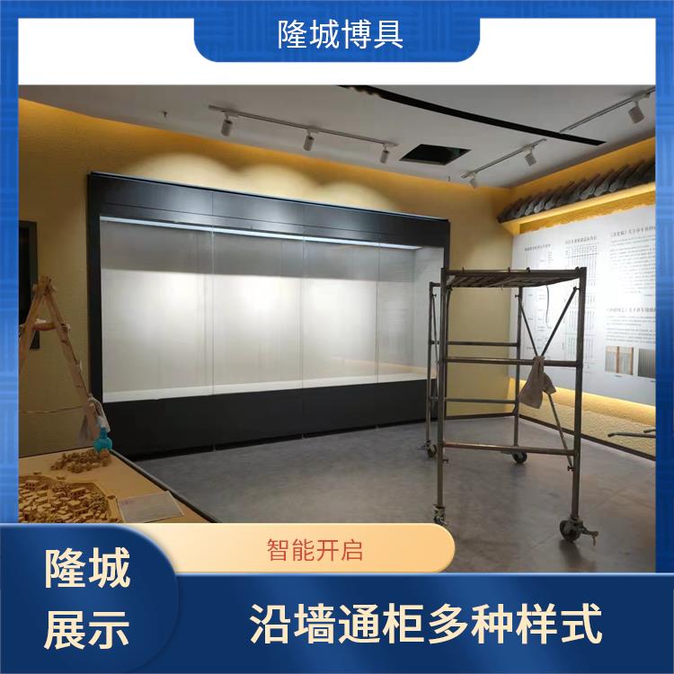 隆城展示-沿墙通柜多种样式-永州博物馆沿墙柜批发价