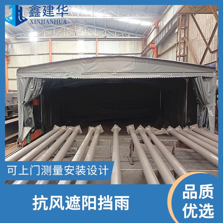 日照仓库移动棚工厂自产自销 楼顶遮阳防雨活动蓬 镀锌钢管加固耐用