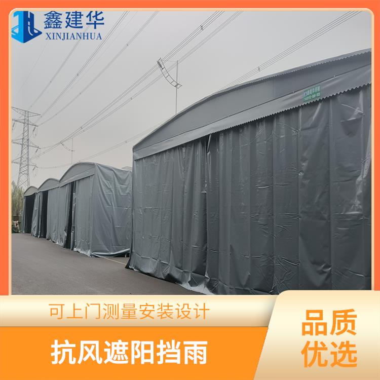 赣州推拉棚工厂自产自销 支持定制 篮球场电动雨篷