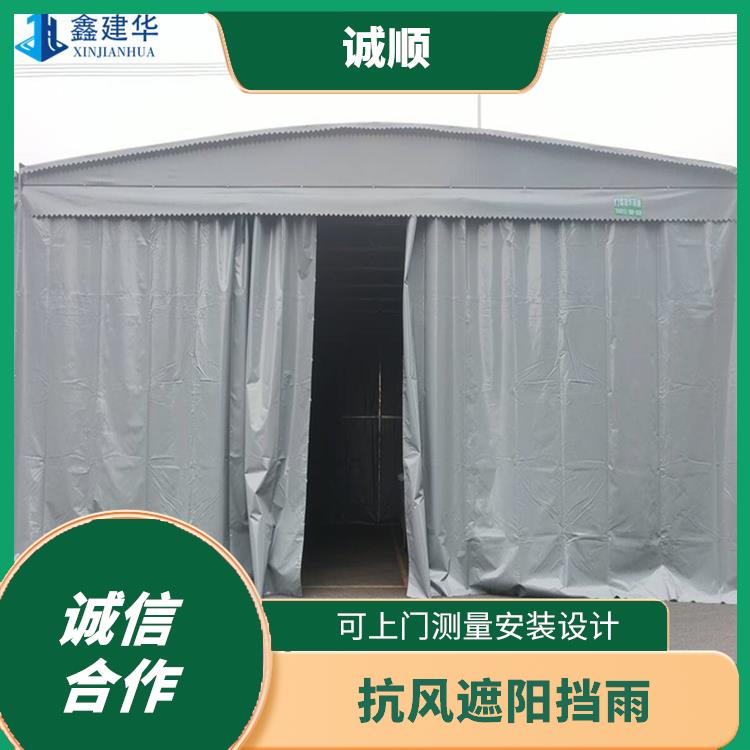 楼顶遮阳防雨活动蓬 实力厂家 淄博篮球场电动雨篷