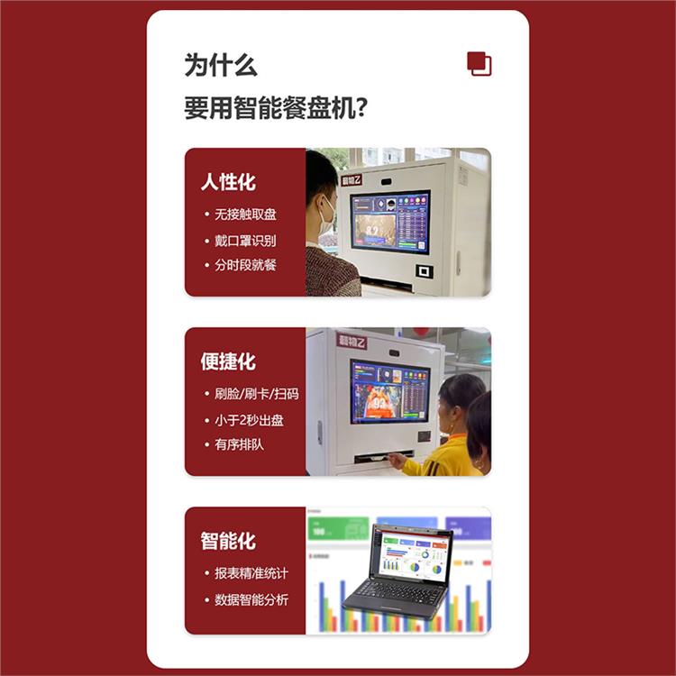 测温吐盘机 刷卡托盘机 智能餐盘机