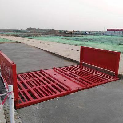 洗輪機(jī)建筑工地全自動洗車臺滾軸封閉式洗車槽工程洗車機(jī)