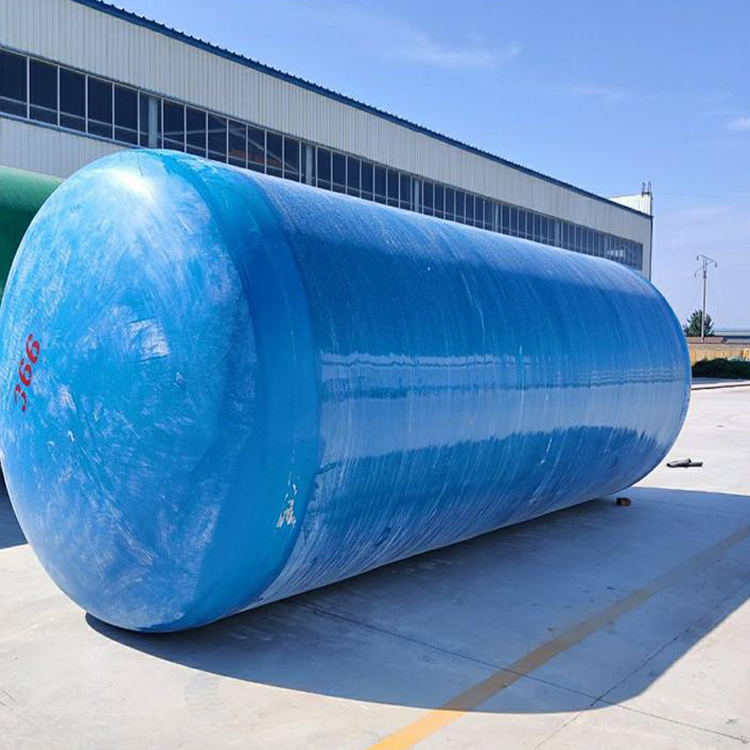 玻璃钢化粪池污水处理沉淀池隔油池 地埋式缠绕三格化粪池
