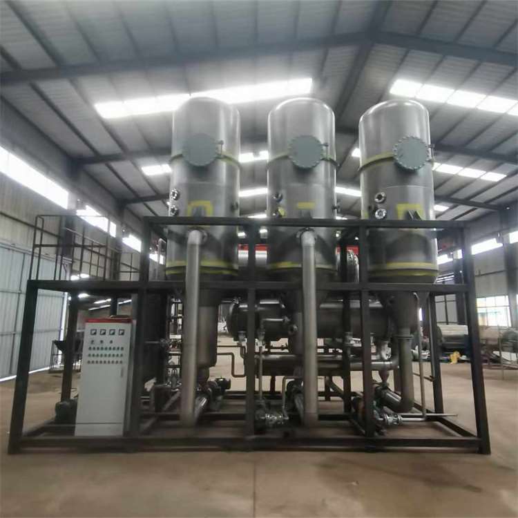 回收二手废水结晶机 钛材三效强制循环蒸发器 拆除化工厂设备