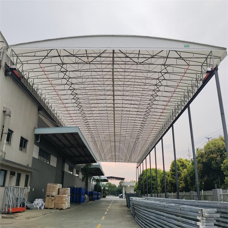 辽阳伸缩电动雨棚 PCV加厚篷布 厂家直发