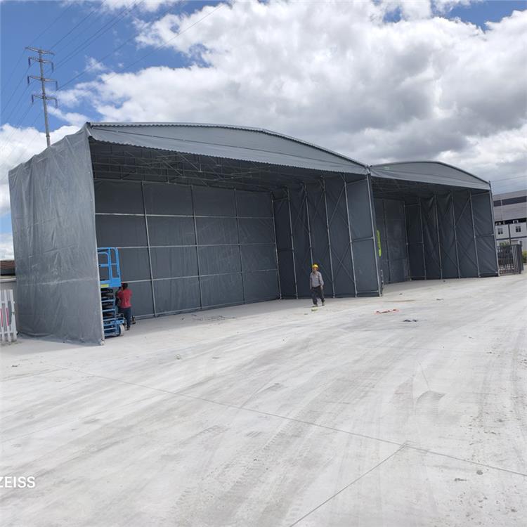 本溪工地电动防雨棚 鑫建华雨棚 全国上门测量安装