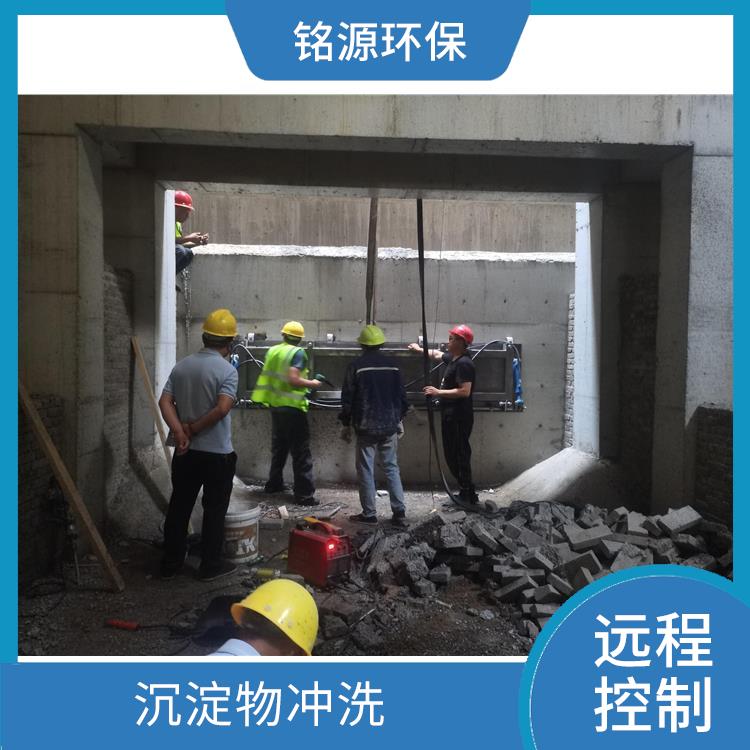 山东圆形拍门雨水调蓄池冲洗 青岛铭源 门式冲洗堰门