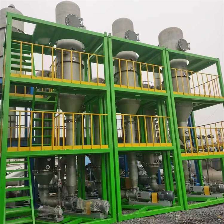 回收二手三效浓缩蒸发器 强制循环结晶蒸发器 招标化工厂设备