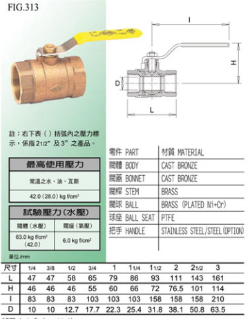 东光青铜球阀