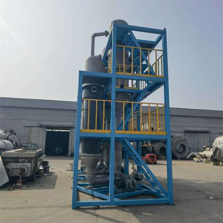 回收二手双效降膜蒸发器 强制内循环蒸发器 招标化工厂设备