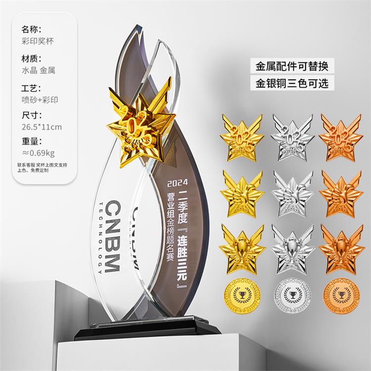 南昌水晶奖牌 企业年会