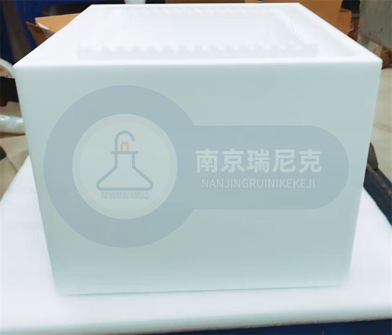 定制聚四氟乙烯酸洗一体槽PTFE内外方槽氢氟酸试剂槽