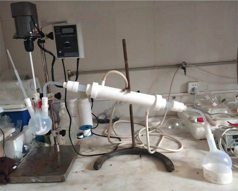 四氟冷凝管耐强腐蚀PTFE蛇形冷凝管特氟龙直型冷凝管
