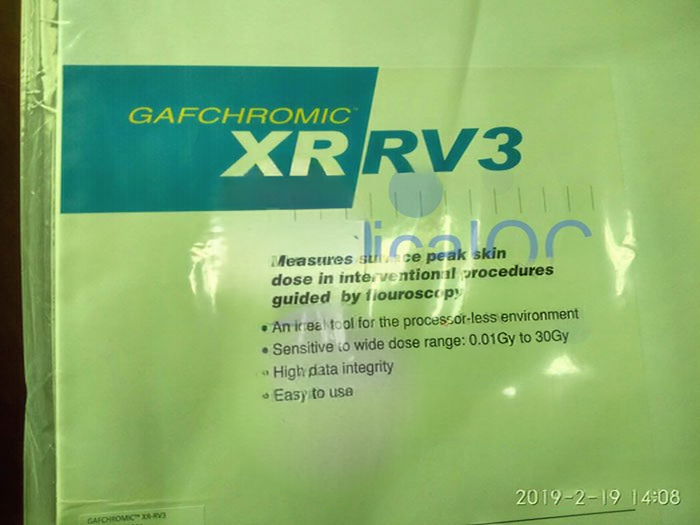 Gafchromic XR-RV3免冲洗胶片