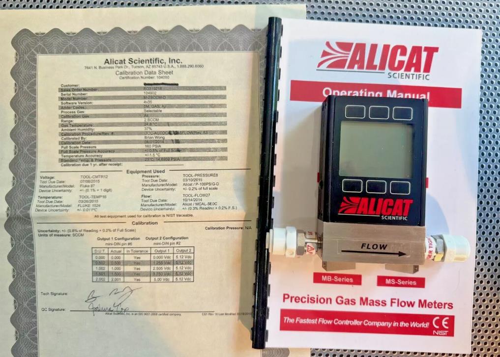 M-2SCCM-D/5M美国Alicat