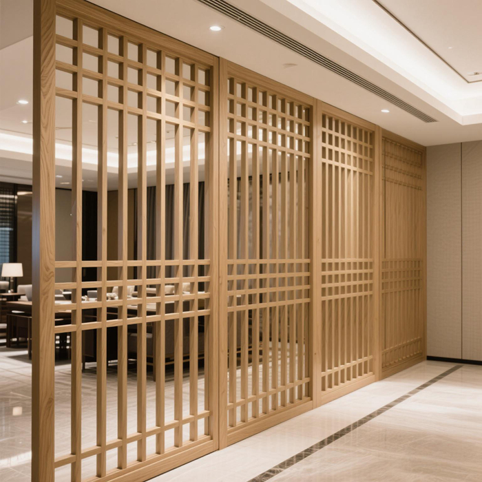 铝合金格栅屏风 应用6