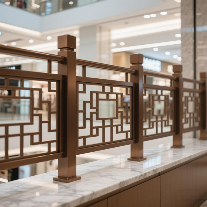 中式仿古铝合金护栏应用34
