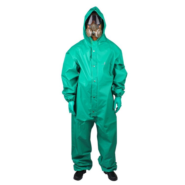 化工廠 代爾塔 401015 CO600 PVC涂層液密連體防化服
