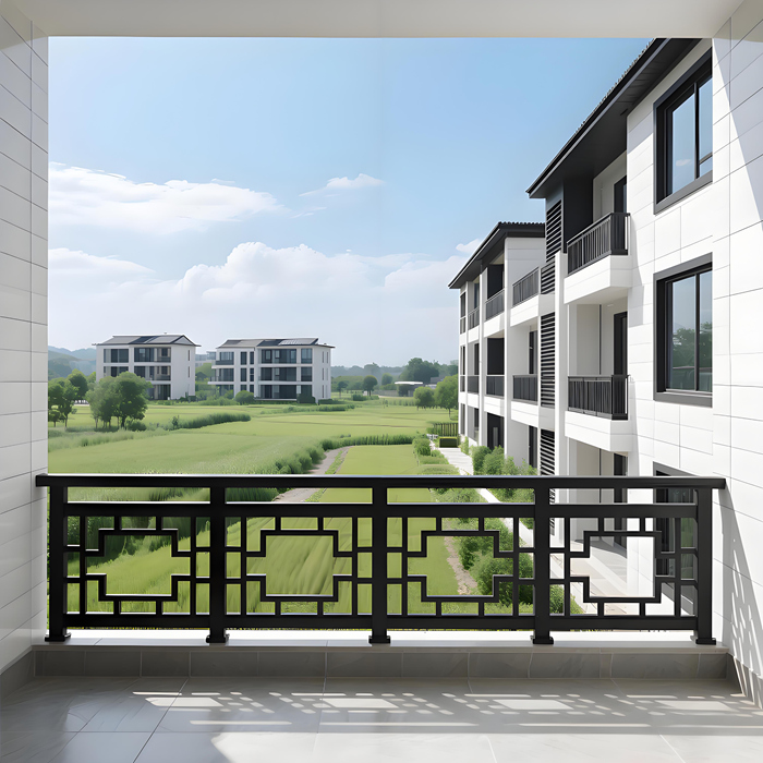 中式仿古铝合金护栏应用6