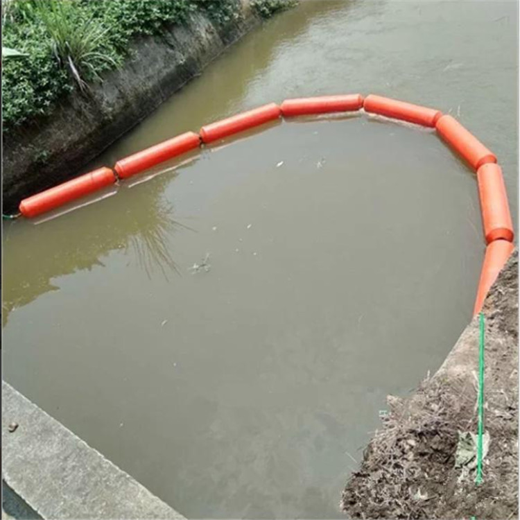 河道治理拦漂排 水上拦漂设备天蔚拦污浮筒厂家