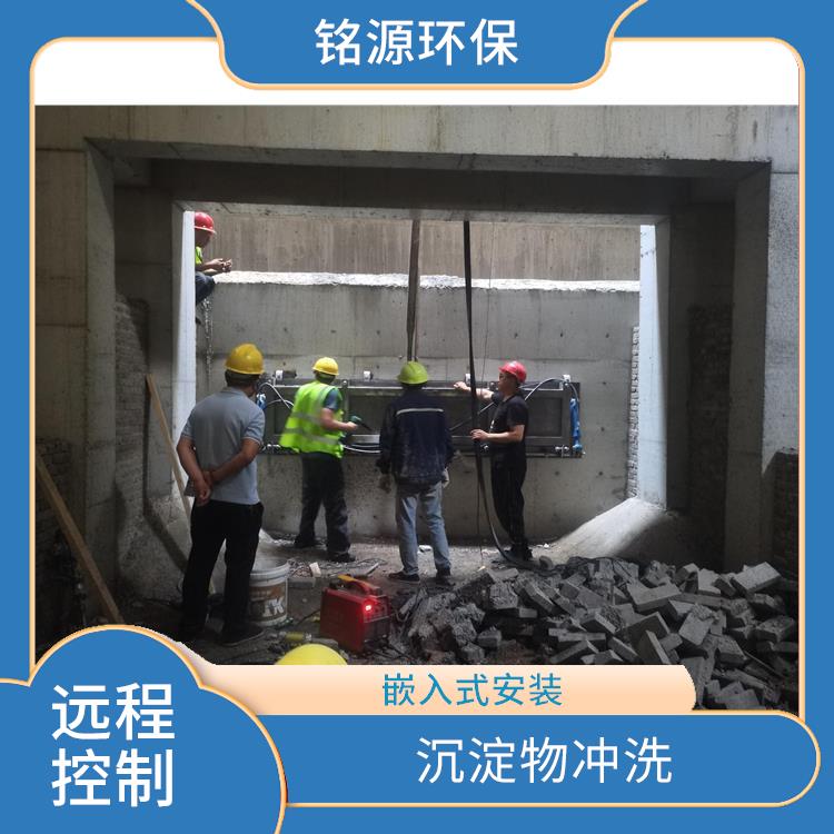 深圳圓形拍門大型管道池底沖洗 青島銘源 門式?jīng)_洗堰門