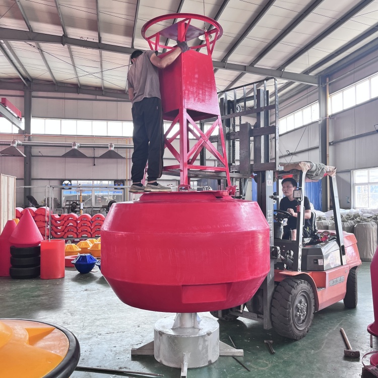 塑钢结合航道浮标 近海岸航道引导浮鼓 天蔚助航浮标厂家