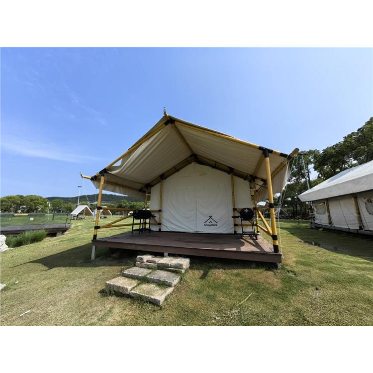 酒店户外帐篷 搭建
