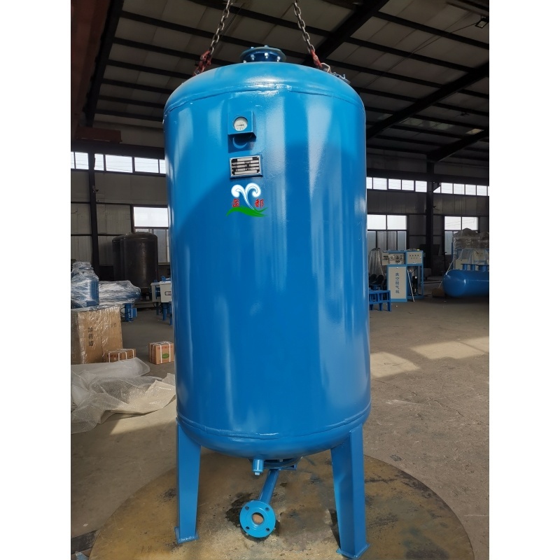 水系统稳压定压罐 立式安装压力储能设备 气水分离隔膜气压罐郑州