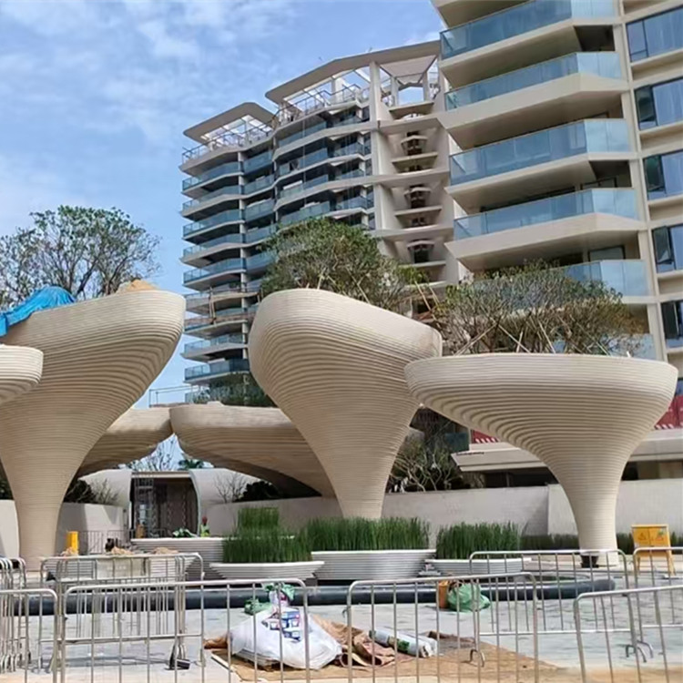 海南三亚海棠湾景观GRC柱子造型工程广东GRC构件厂家