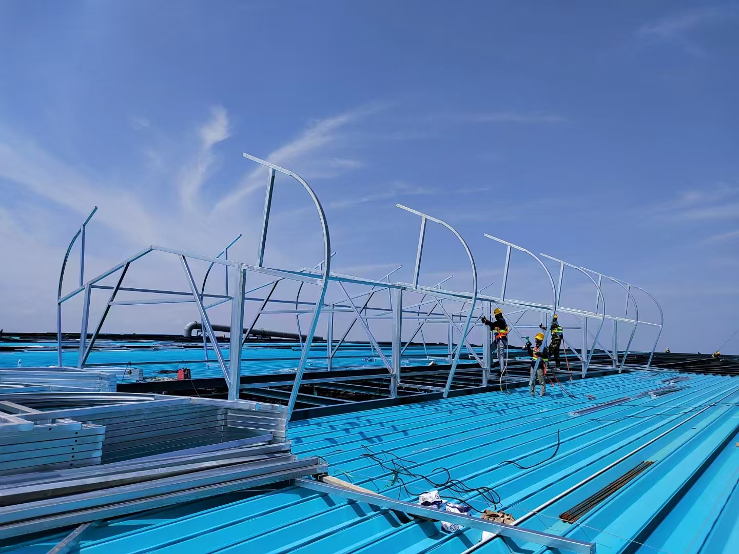 长沙车间厂房电动启闭式通风气楼天窗