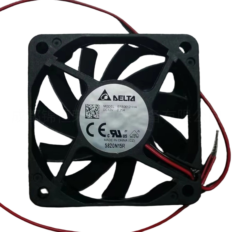 EFB0612HHA台达工业散热风扇 12V轴流风机 0.2