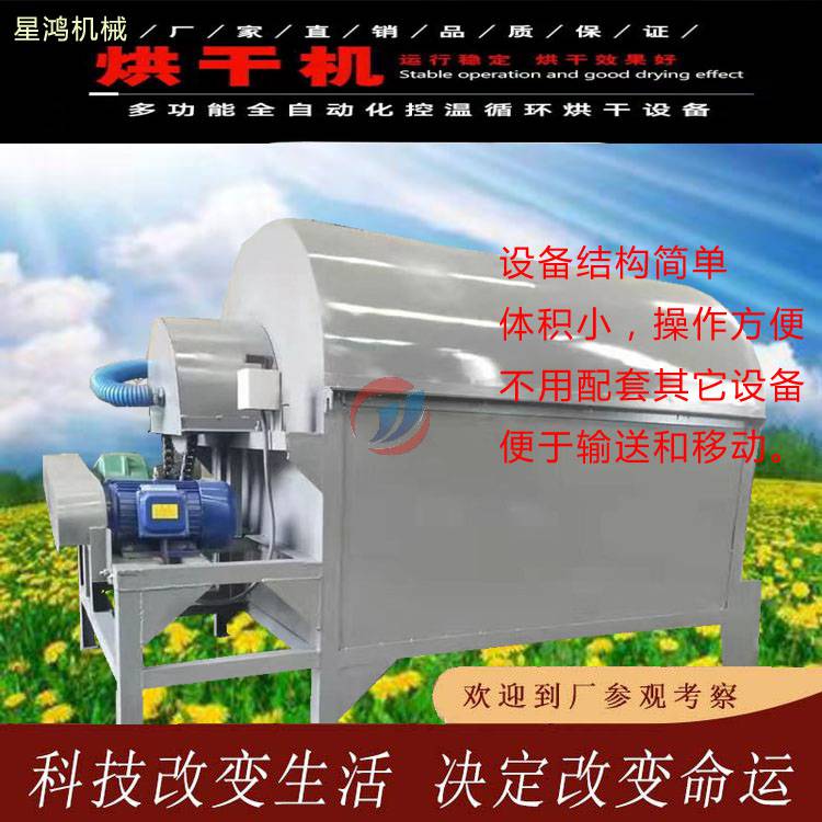 煤电两用大型中药材烘干机 星鸿-200小型栗子干燥机操作方式简单