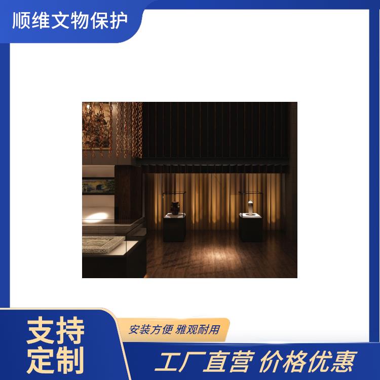 纪念馆展示柜 银川文物展柜价格 沿墙柜定做博物馆